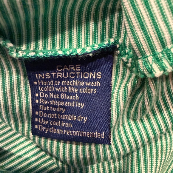 Masters Clubhouse Collection Golf Green Striped Polo Shirt - Picture 6 of 9